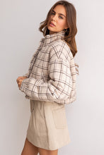 Load image into Gallery viewer, Plaid Puffer Jacket
