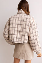 Load image into Gallery viewer, Plaid Puffer Jacket
