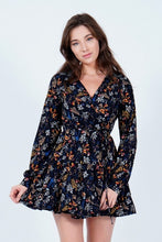 Load image into Gallery viewer, Long Sleeve Wrap Mini Dress
