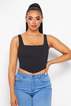 Load image into Gallery viewer, Audrey Black Corset Top
