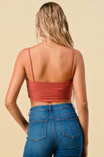 Load image into Gallery viewer, Emily Black Ribbed Crop Top
