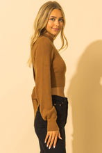 Load image into Gallery viewer, Lana Brown Sugar Knit Crop Top
