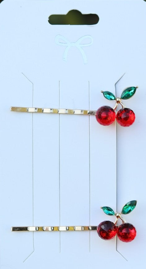 Cherry Jewels Bobby Pin Set