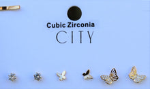 Load image into Gallery viewer, Cubic Zirconia Butterflies Earring - 3 Sets Package
