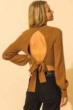 Load image into Gallery viewer, Lana Brown Sugar Knit Crop Top
